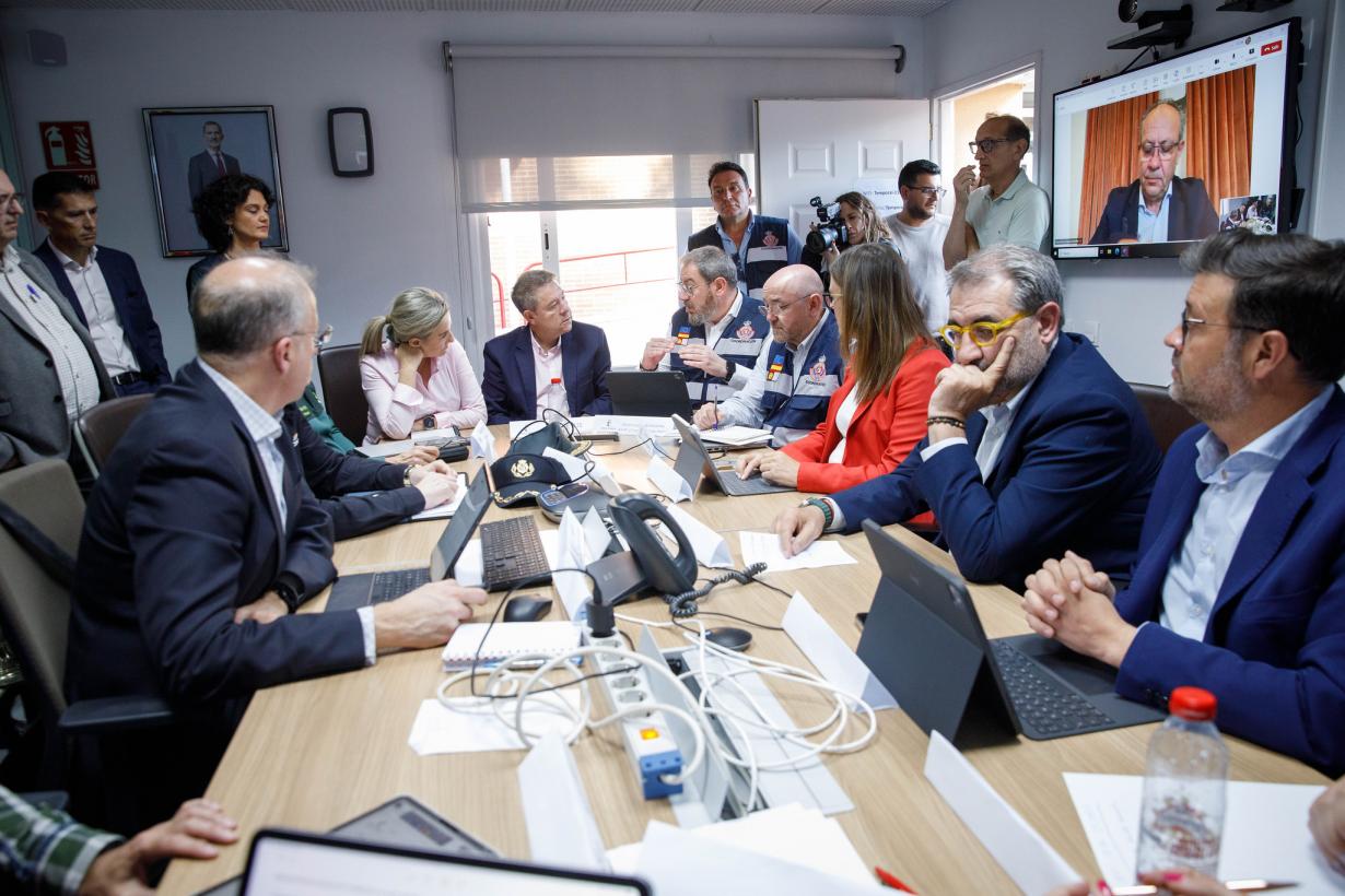 García-Page preside una nueva reunión del CECOPI