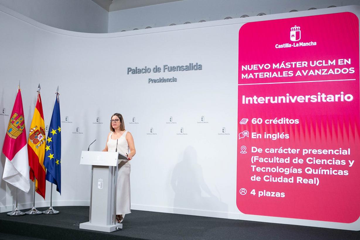 El Gobierno de Castilla-La Mancha autoriza la implantación el próximo curso en Ciudad Real del Máster Universitario en Materiales Avanzados
