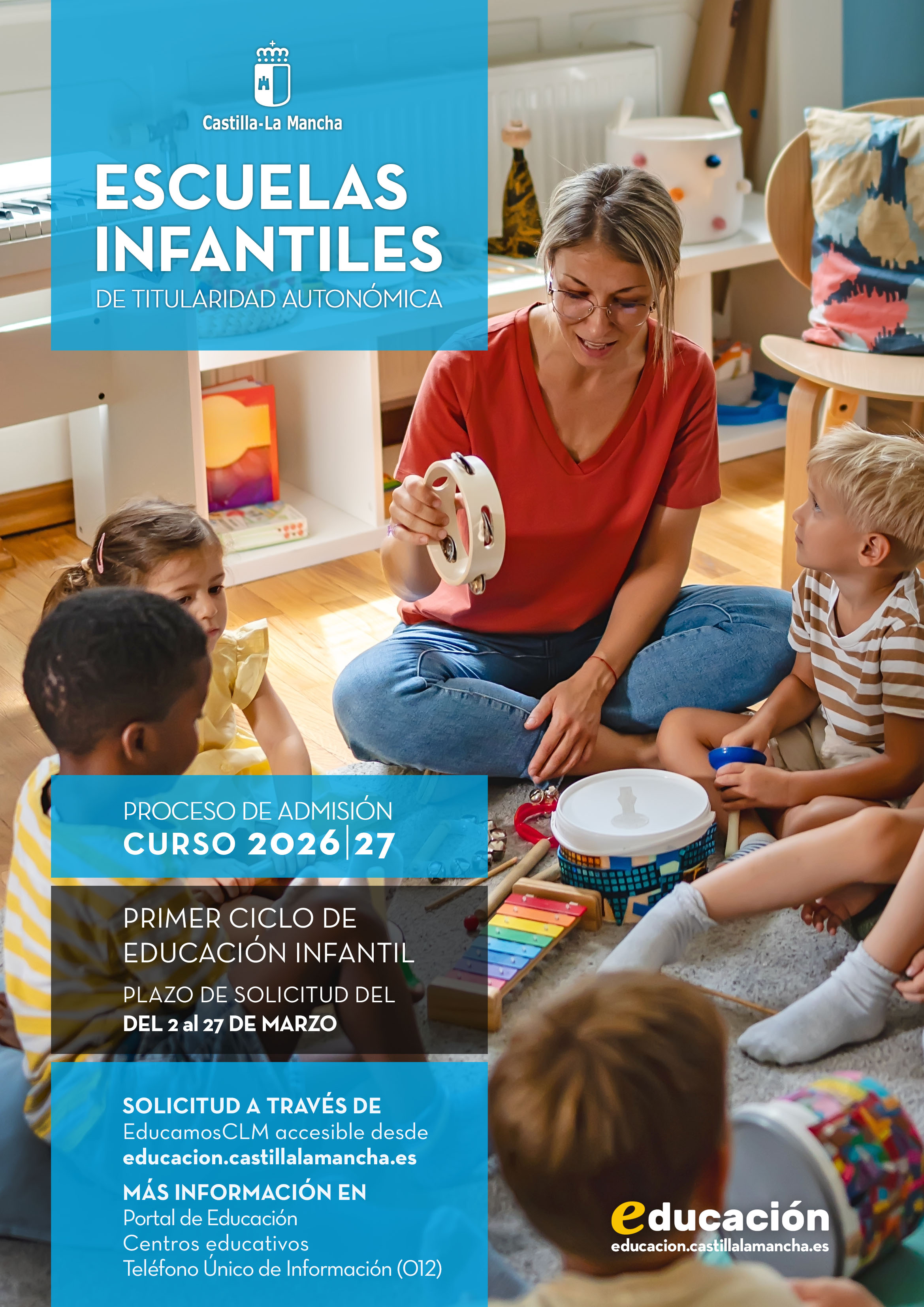 Cartel Admisión Escuelas Infantiles curso 2026/2027