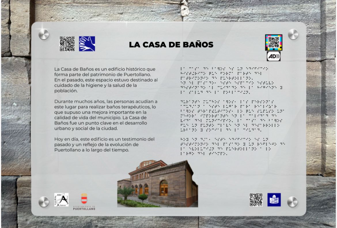 Cartelería ejemplificación La Casa de Baños