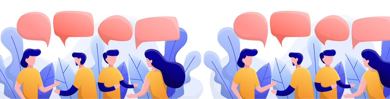 Grupo de personas hablando