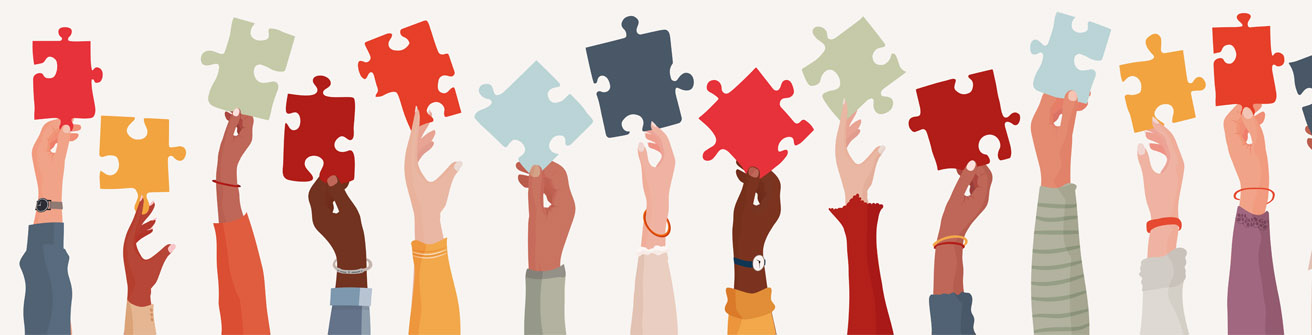 Manos con puzzles