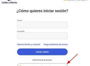 Cl@ve acceso en EducamosCLM