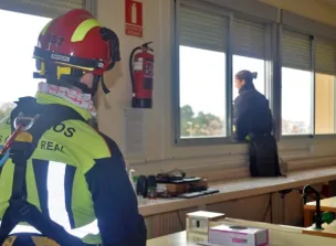 Simulacro formativo junto a los servicios de emergencia