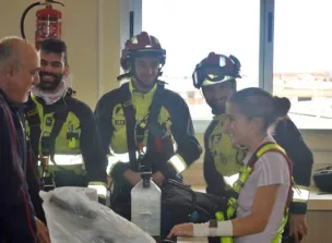 Simulacro formativo junto a los servicios de emergencia