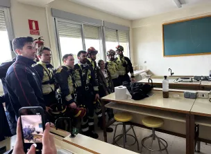 Simulacro formativo junto a los servicios de emergencia