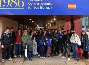 Visita a la Oficina del Parlamento Europeo en Madrid- IES Liceo Caracense