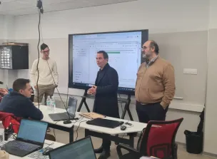 Delegado Provincial de Educación, Cultura y Deportes de Toledo, José Gutierrez y Manuel de Castro Director del IES