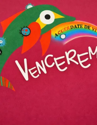 Logo &amp;quot;Venceremos&amp;quot;. Acuérdate de vivir.
