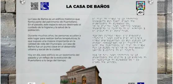 Cartelería ejemplificación La Casa de Baños