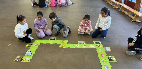 Participantes en la feria.