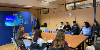 Visita a la oficina del Parlamento Europeo en Madrid- IES Liceo Caracense