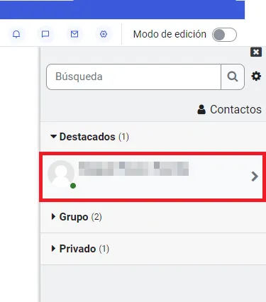 46. Cajón de mensajería: apartado “Destacados” Imagen 2