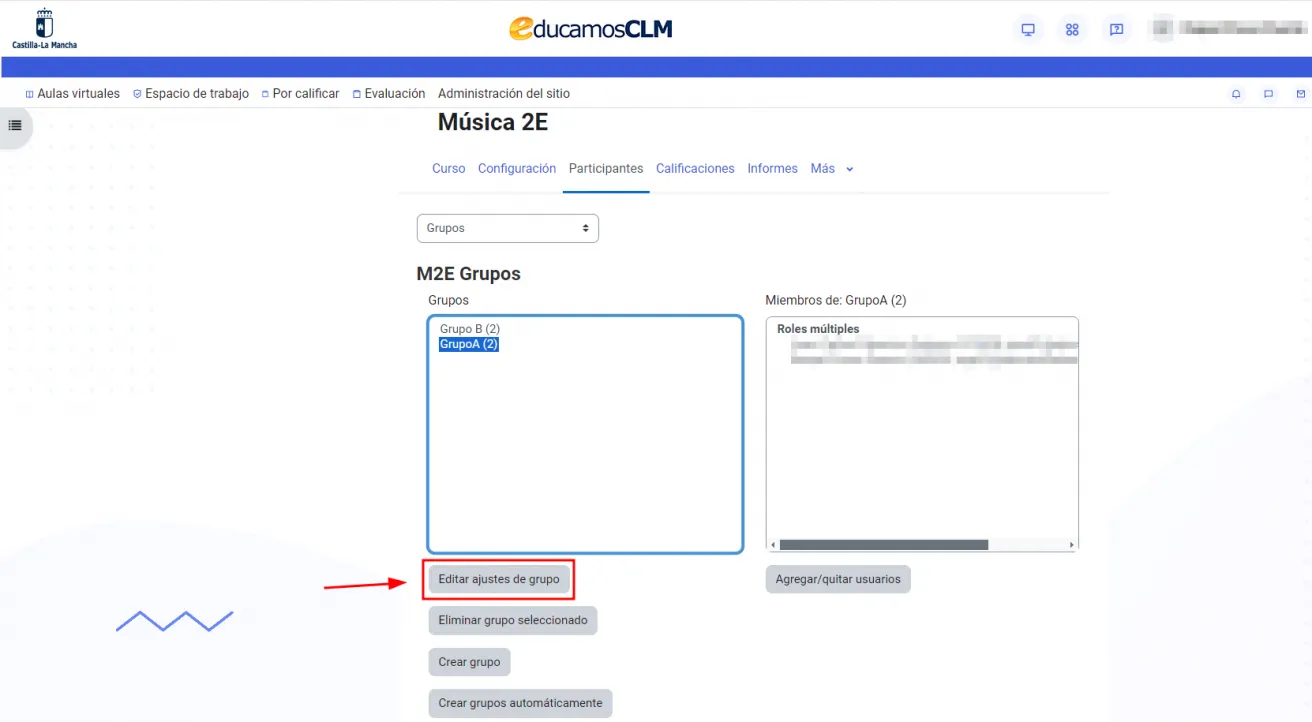 47. Cajón de mensajería: apartado “Grupos” Imagen 1