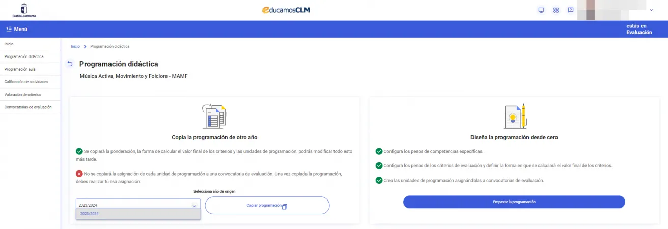 12. ¿Cómo diseño una programación didáctica a partir de la programación didáctica de otro año? Imagen 1