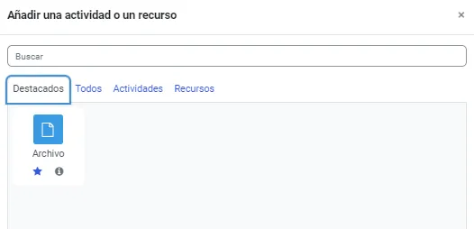 60. ¿Cómo hago una selección de los recursos y/o actividades que más utilizo? Imagen 2