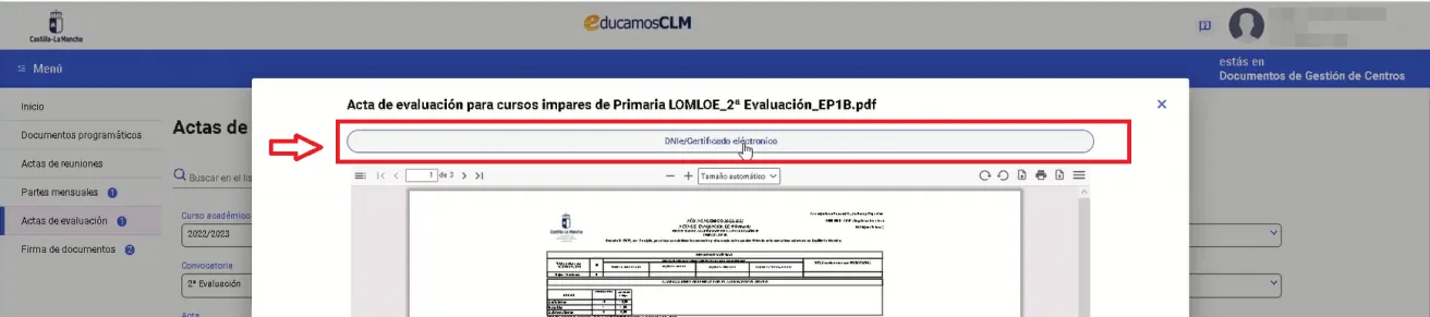 107. ¿Cómo realiza la firma de actas el director o directora? Imagen 4