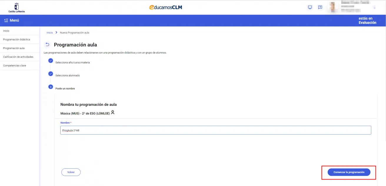 35. ¿Cómo creo la programación de aula? Imagen 5