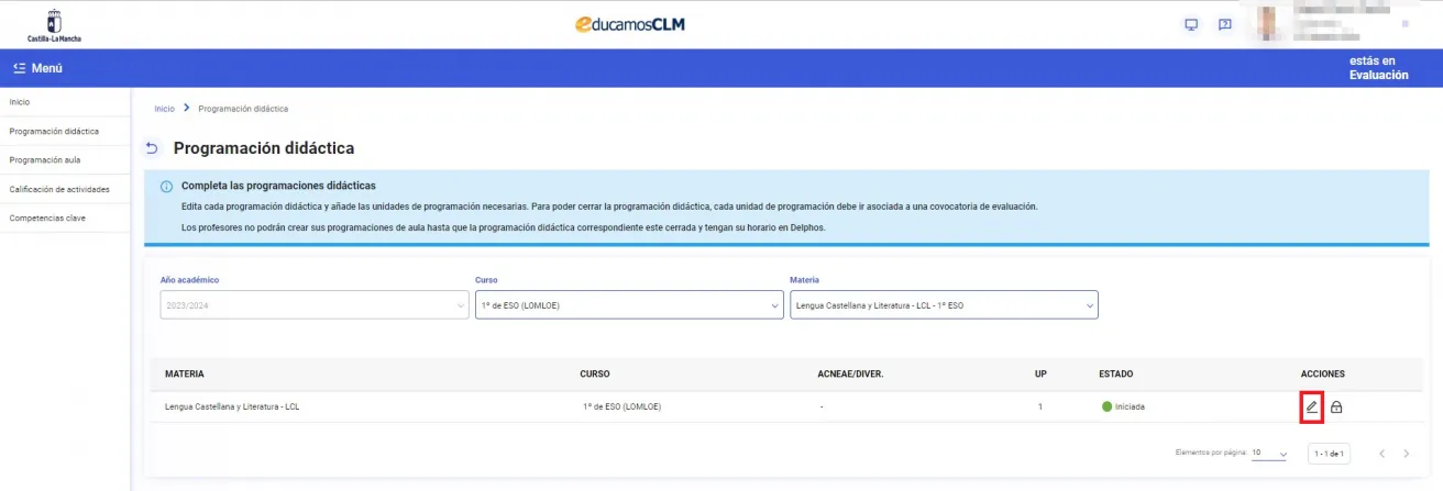 27. ¿Se puede borrar una programación didáctica? Imagen 1