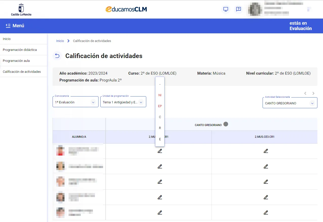 44. ¿Cómo califico las actividades?  Imagen 2
