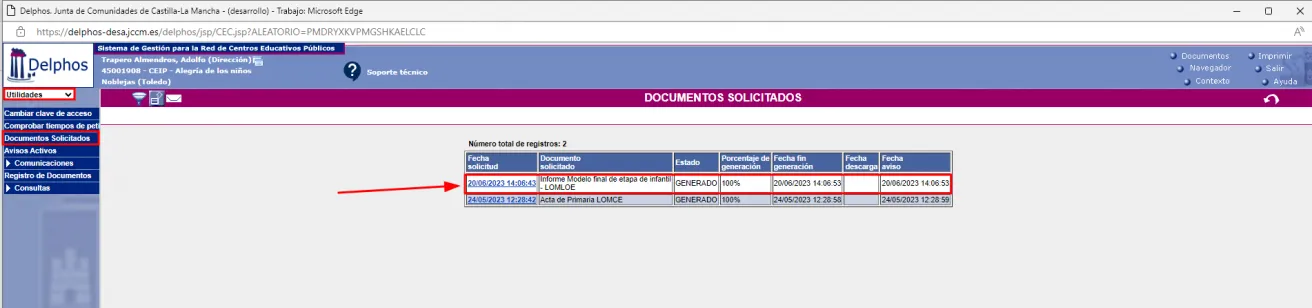 90. ¿Puedo descargarme los informes competenciales de final de ciclo, final de etapa y el consejo orientador desde Gestión Educativa (Delphos)? Con e