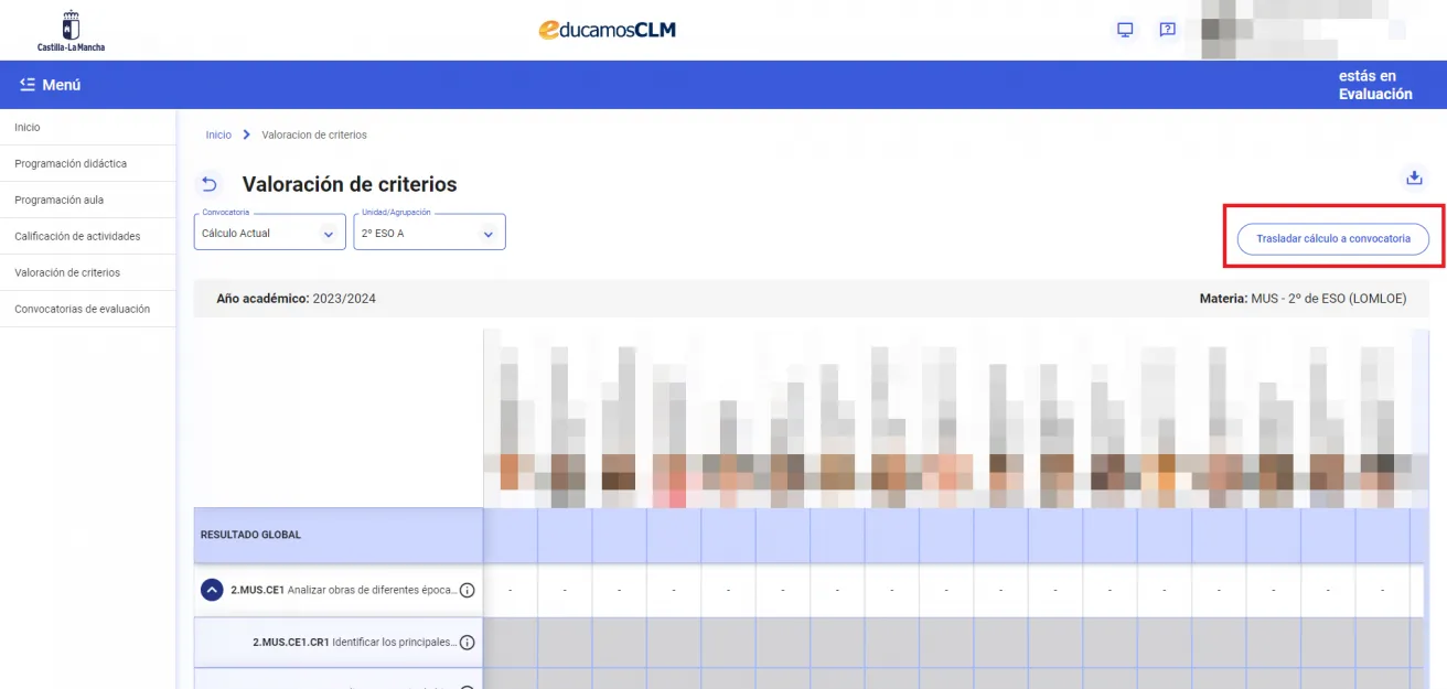 63. ¿Se trasladan directamente los datos del cuaderno de evaluación al acta de evaluación? Imagen 1