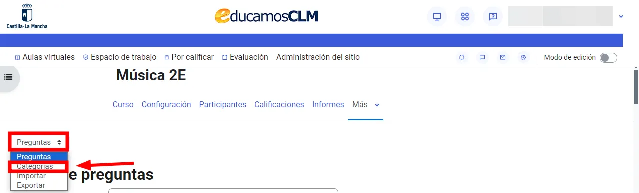87. ¿Puedo organizar en categorías mi banco de preguntas? Imagen 1