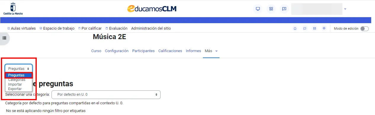 88. ¿Cómo agrego preguntas a mi banco de preguntas? Imagen 1