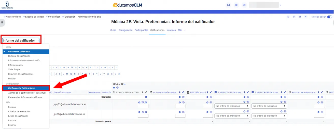 98. ¿Se puede personalizar el libro de calificaciones? Imagen 2