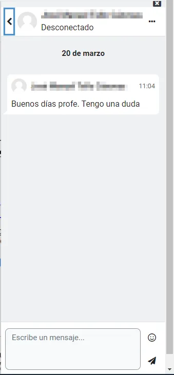 43. Cajón de mensajería: ¿Cómo envío un mensaje a un estudiante? Imagen 2