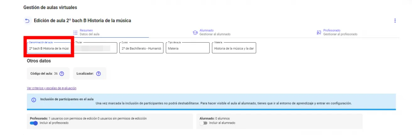 23. He creado un aula virtual y necesito gestionar los participantes (añadir y/o eliminar) Imagen 3