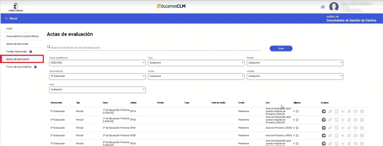 97. ¿Cómo se genera el acta? Imagen 2