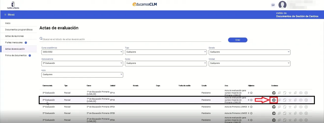 97. ¿Cómo se genera el acta? Imagen 3