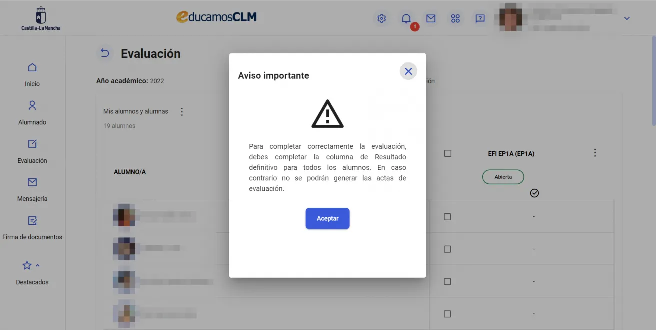 73. No he utilizado el cuaderno de evaluación para evaluar. ¿Puedo introducir las notas desde el escritorio? Imagen 2