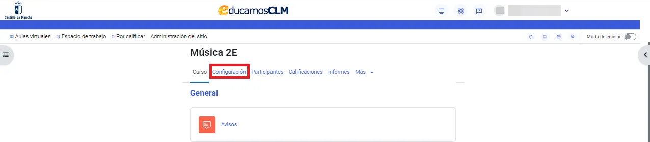30. ¿Cómo cambio el nombre de un curso? Imagen 1