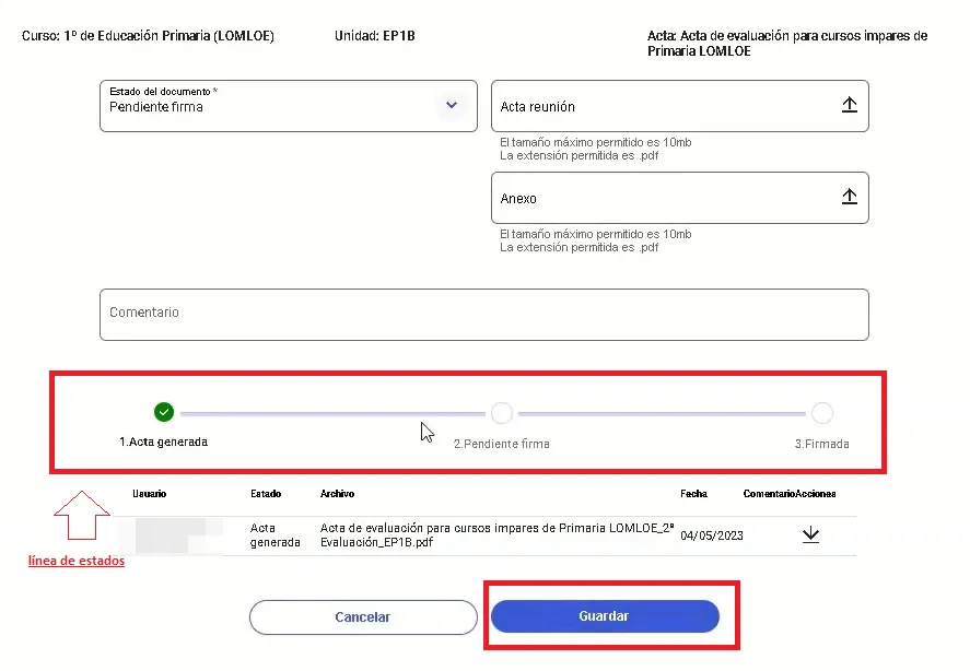 99. ¿Cómo paso el documento al estado “Pendiente de firma”? Imagen 3