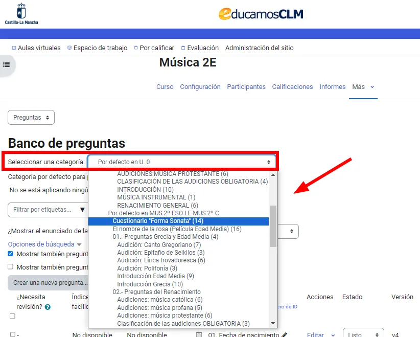88. ¿Cómo agrego preguntas a mi banco de preguntas? Imagen 2